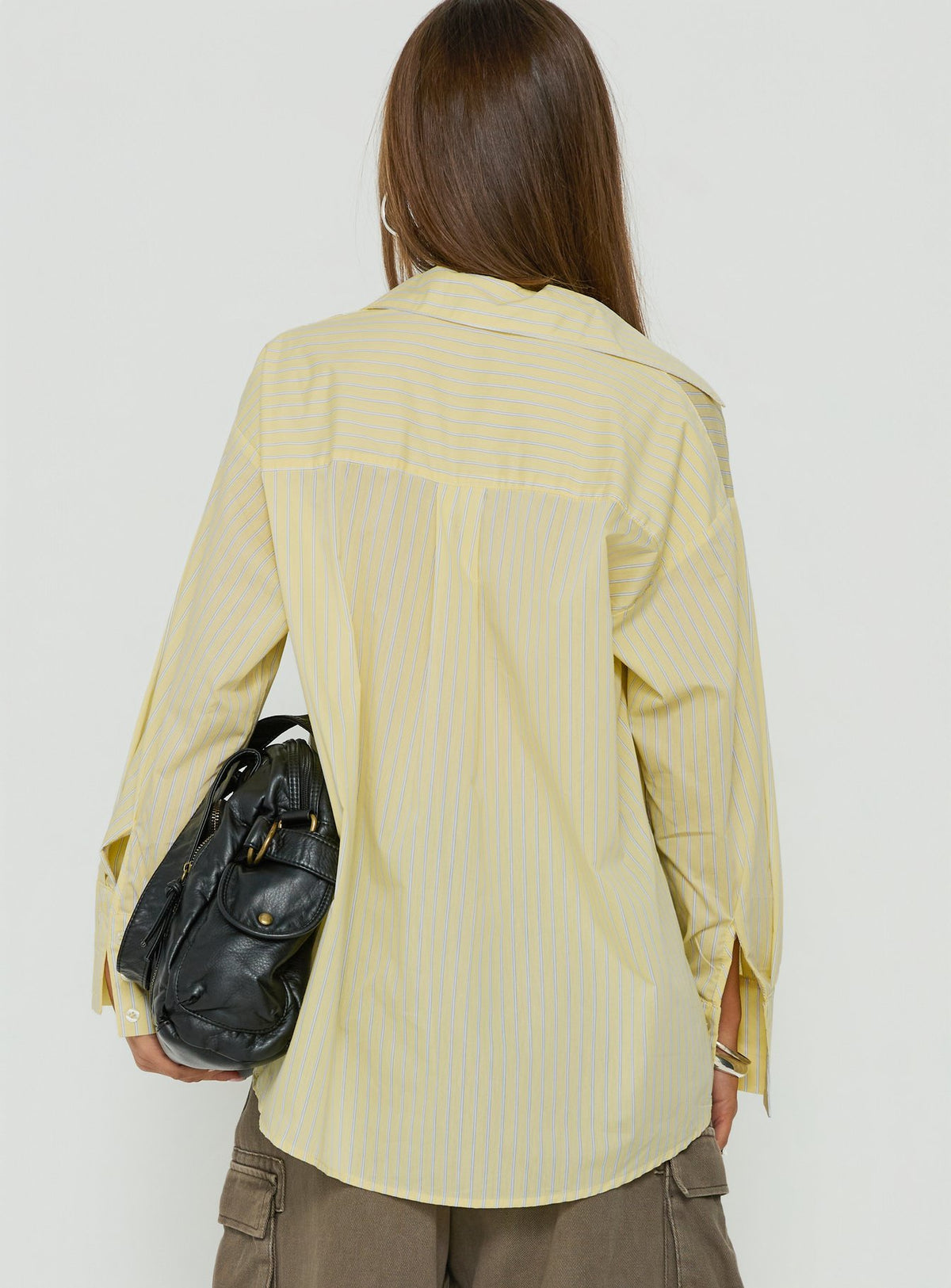 Izzybella Long Sleeve Shirt Yellow Stripe