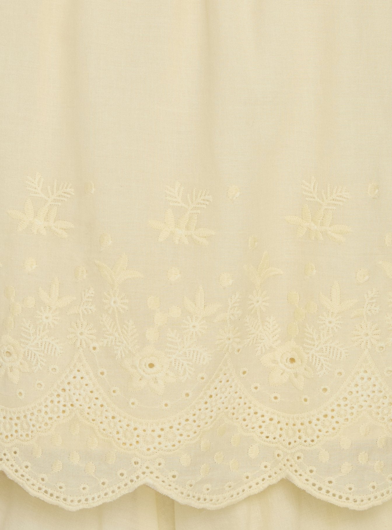 Madison Avenue Embroidered Detail Top Yellow