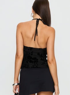 Karolynn Textured Top Black