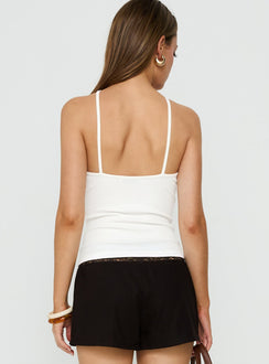 Teyla Ring Detail Top White