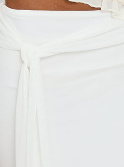 product Princess Polly Caviar Tie Maxi Skirt White Maxi Skirts 