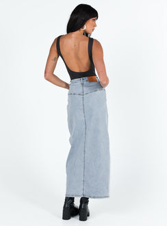 product Batkins Maxi Skirt Light Wash Denim Princess Polly  Mini Skirts 