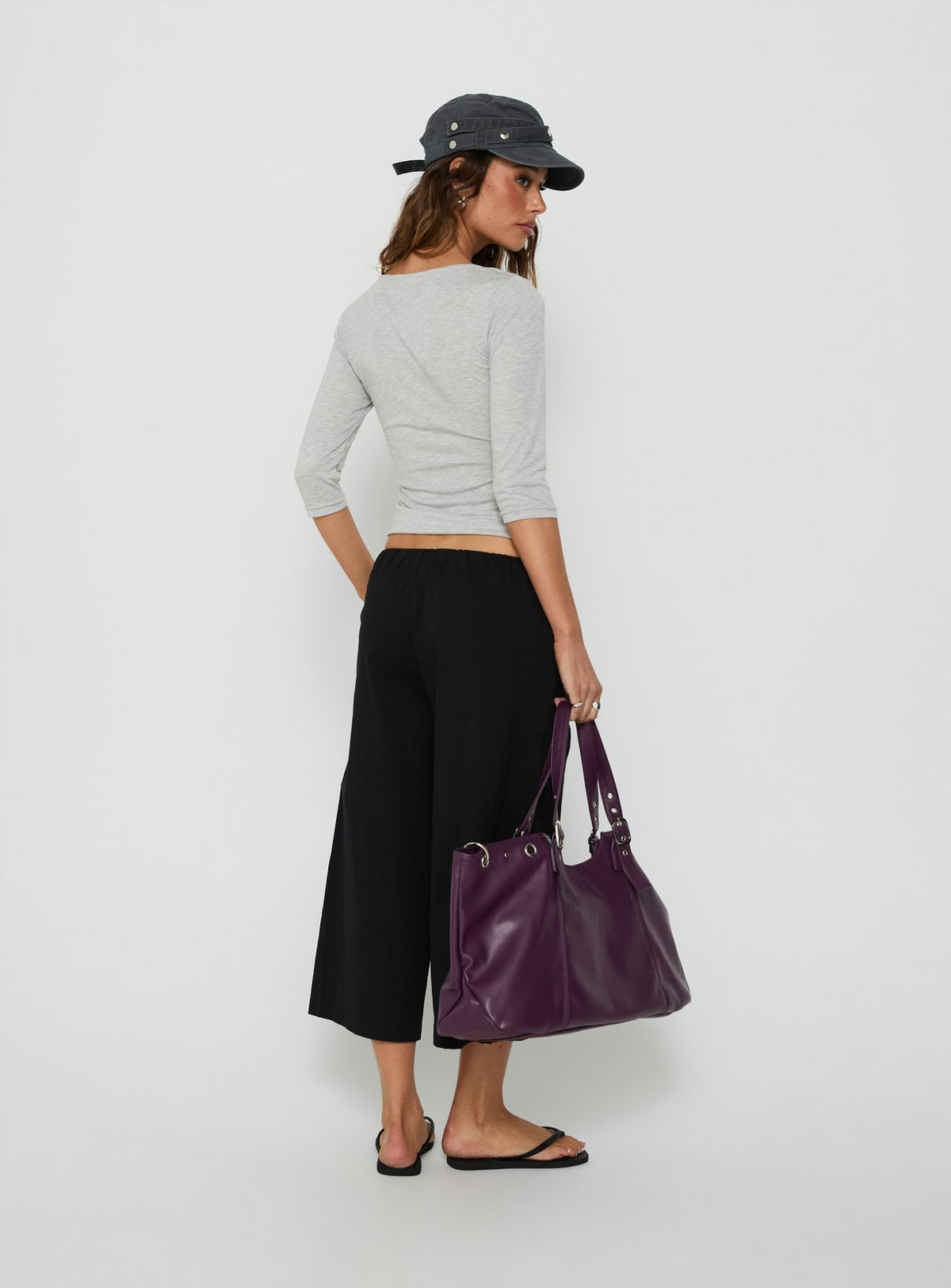 Lunea Concealed Waistband 3/4 Pant Black Tall