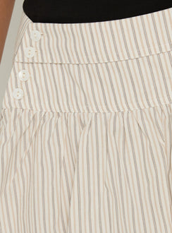 Crafted with the Fairylike Mini Skirt Multi Stripe womens-skirts featuring mini length Princess Polly