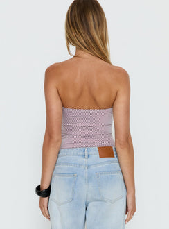 back view of model wearing Princess Polly Sunbathing Hardware Detail Bodysuit Pink Sleeveless 
