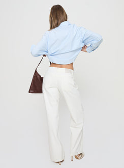 Ellanor Low Rise Straight Leg Jeans White Petite