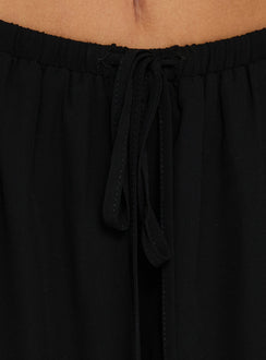 Designed with the Finesse Pants Black in womens-regular-pants featuring mid-rise wide-leg waistband detail Princess Polly