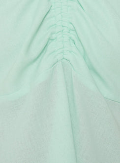 Dakotah Tie Neck Top Aqua