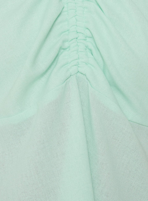 Dakotah Tie Neck Top Aqua