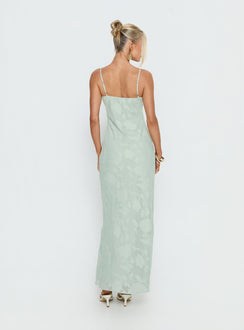 Avienna Maxi Dress Sage Burnout