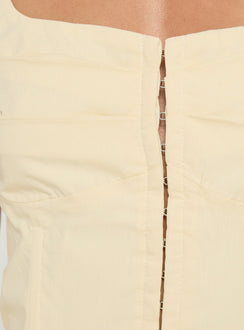 Ettalie Cinched Waist Playsuit Butter