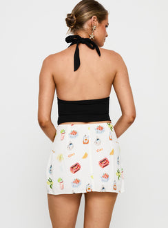 Caraliia Mini Skirt White / Multi Mini Skirts Skirts 