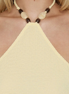 Electric Baby Arrowneck Top Lemon