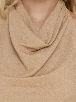 Giggle Top Gold Shimmer