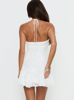 Delamere Mini Dress White Burnout Tall