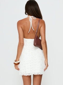 Marita Ring Detail Mini Dress White