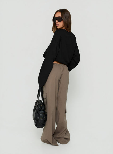 Lunea Concealed Waistband Cargo Pants Charcoal