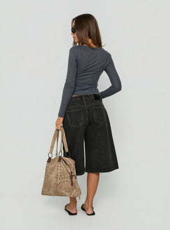 Kolumbia Low Rise Jort Washed Black