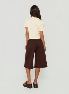 Nikko Longline Fleece Shorts Brown