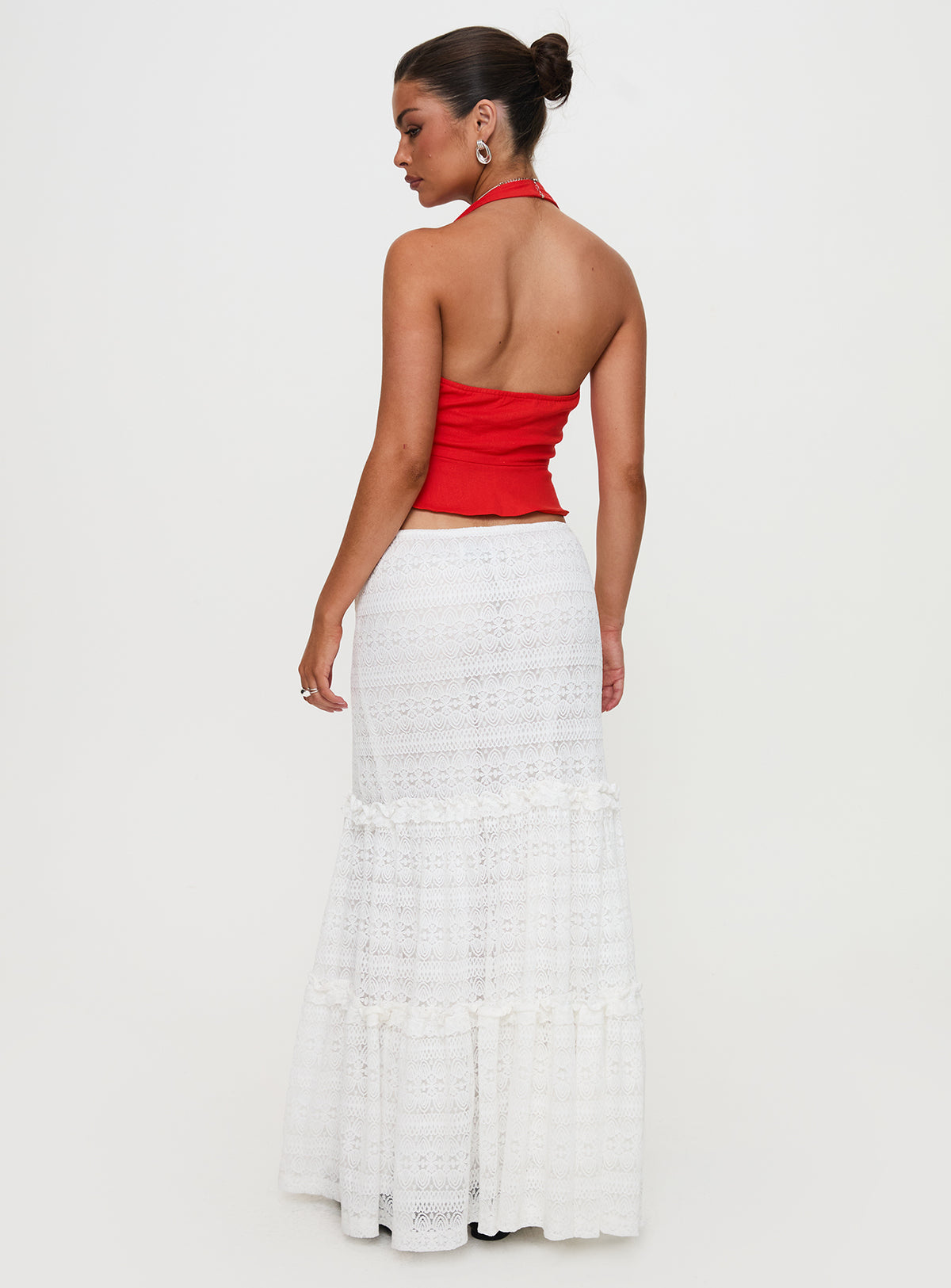 Buttacupe Lace Maxi Skirt White Maxi Skirts Skirts 
