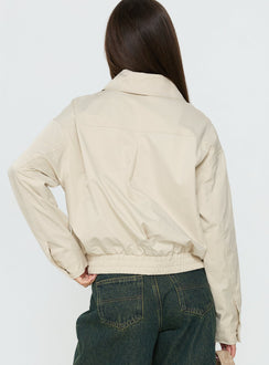 Call You Up Bomber Jacket Sand