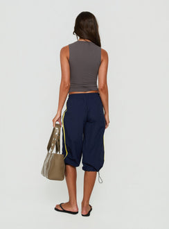 Riyah 3/4 Low Rise Nylon Pants Navy