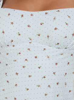 Fenrir Ruched Mini Dress Multi Floral