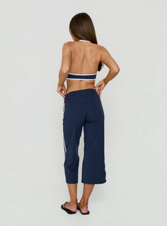 Symmetry Active Wide Leg Capri Pants Navy