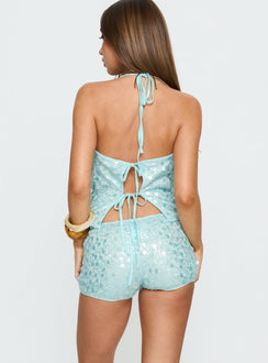Views Of Capri Micro Shorts Blue
