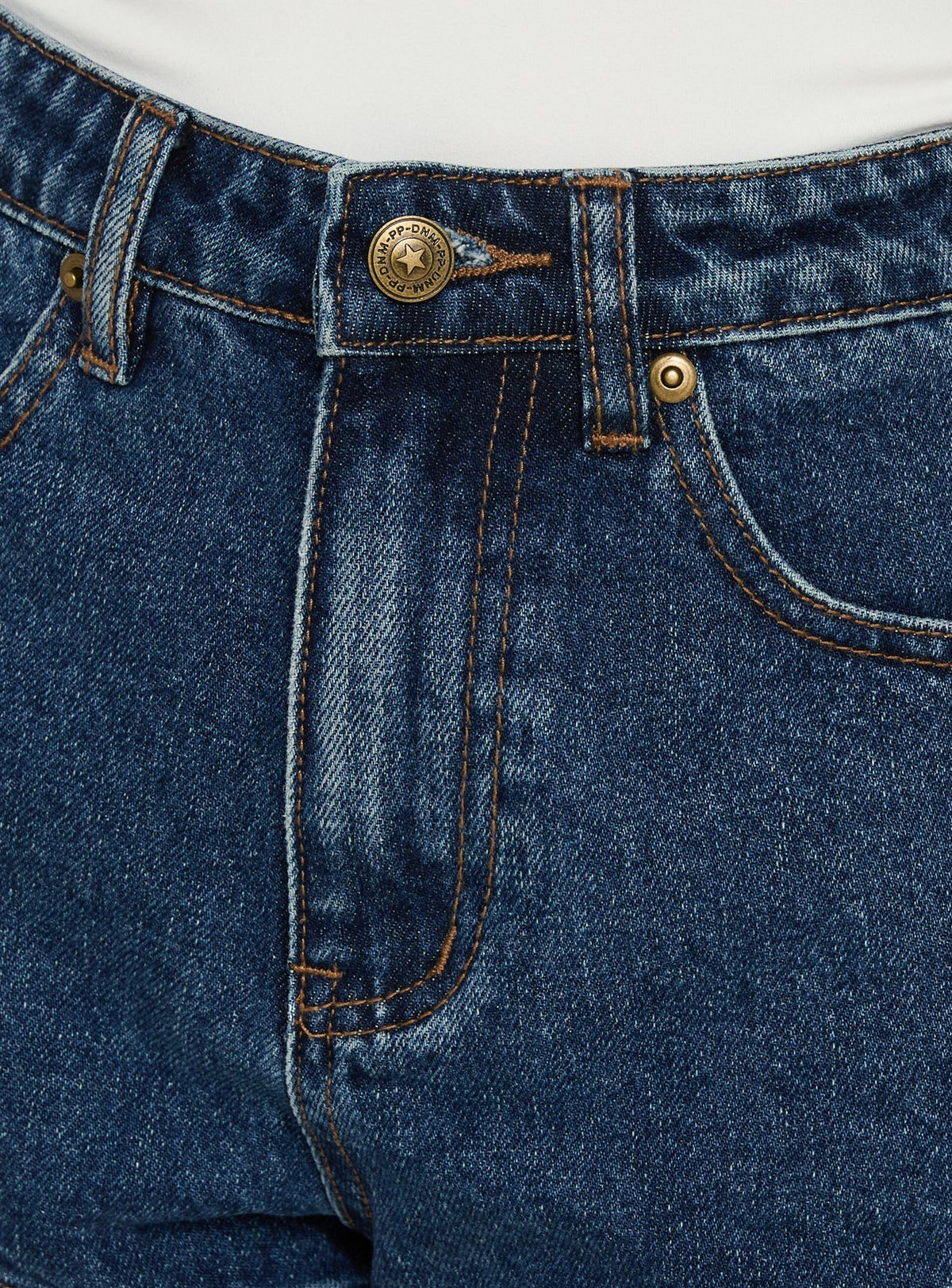 Vivie High Rise Micro Short Indigo Blue