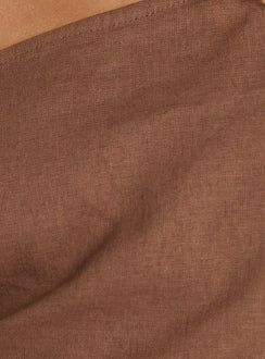 Seasons Change Relaxed Off Shoulder Top Mocha