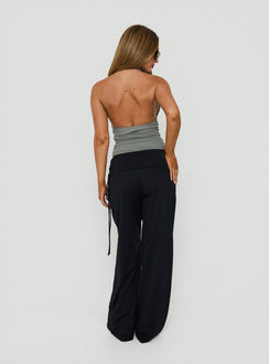 Daily Define Ruched Tie Side Pants Black Petite