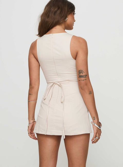 Yumiko Romper Cream Petite
