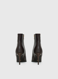 Billini Yordan Pointed Toe Ankle Boots Dark Cacao