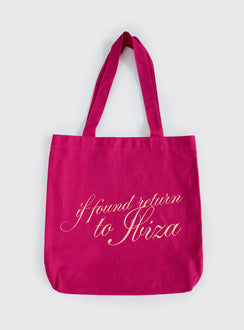 Return To Ibiza Tote Bag Pink