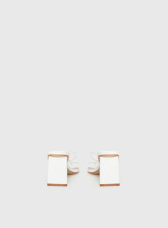 The Becka Heels White