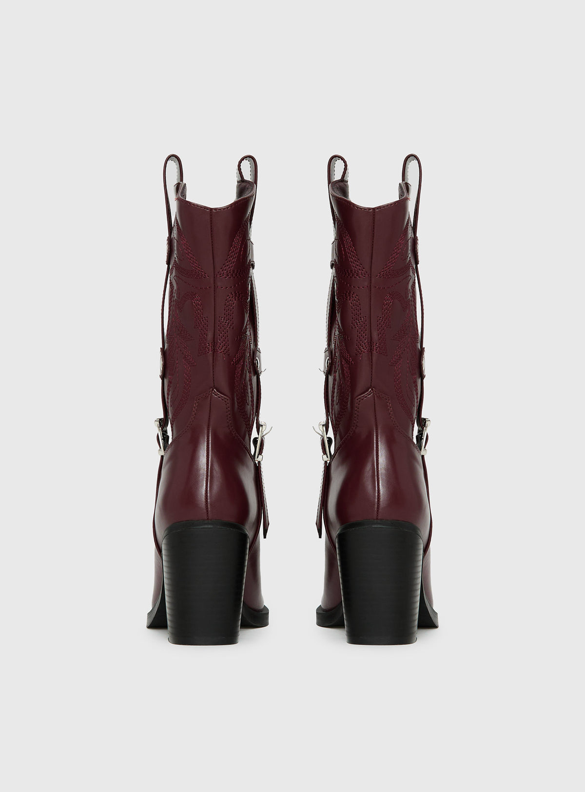 Cypress Western Boots Burgundy