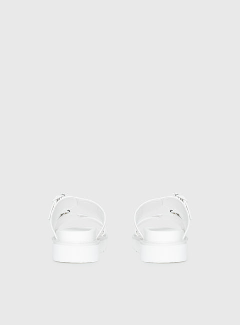 Ma Belle Sandals All White