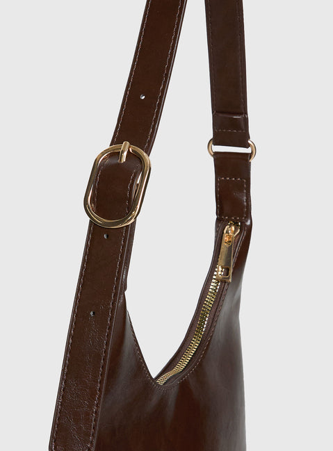 Lacen Medium Shoulder Bag Brown