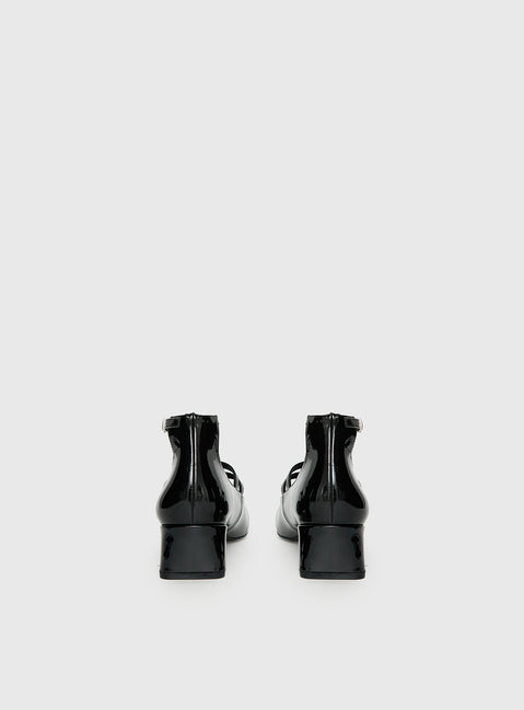 Berta Heels Black Patent