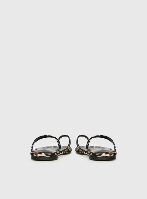 Billini Tove Sandals Leopard Satin