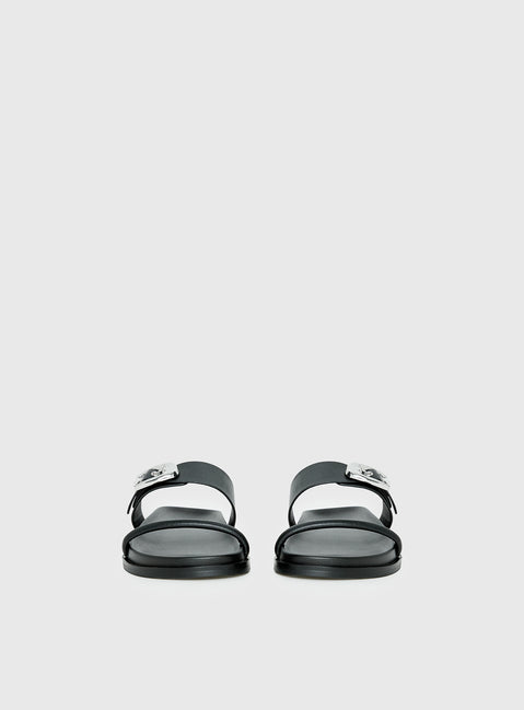 Worth It Buckle Detail Sandals Black
