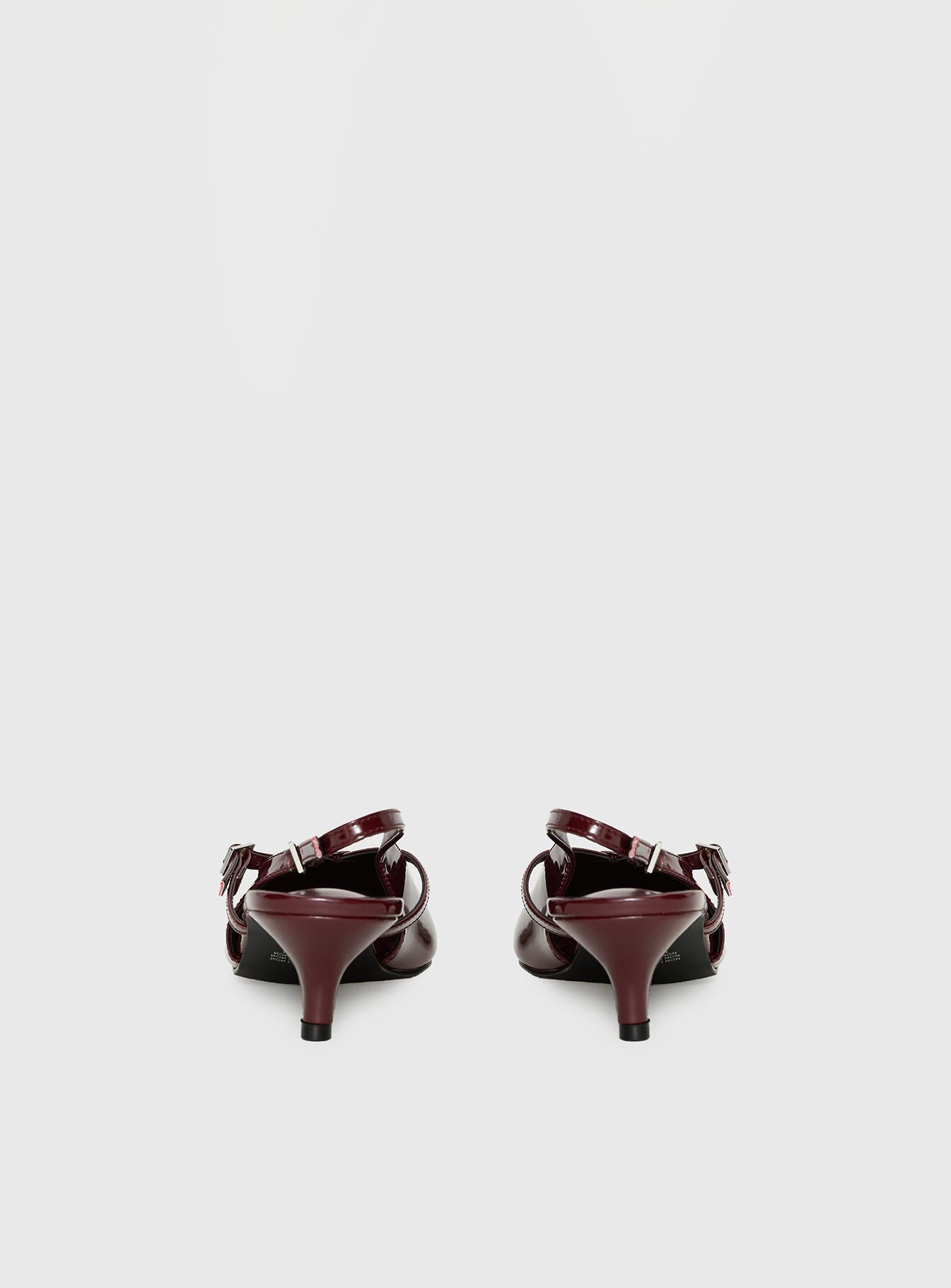 Therapy Irving Slingback Heels Burgundy