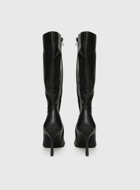 Elodiee Knee High Boots Black