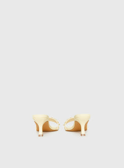 Early Pop Sequin Heels Yellow