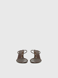 Billini Olympie Gem Detail Heels Brown