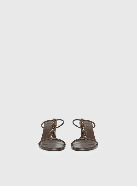Billini Olympie Gem Detail Heels Brown