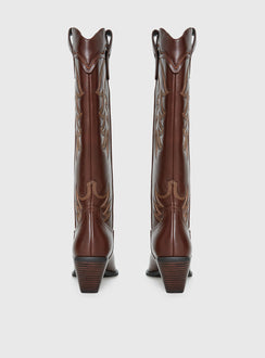 Billini Evalynn Cowboy Boots Fudge