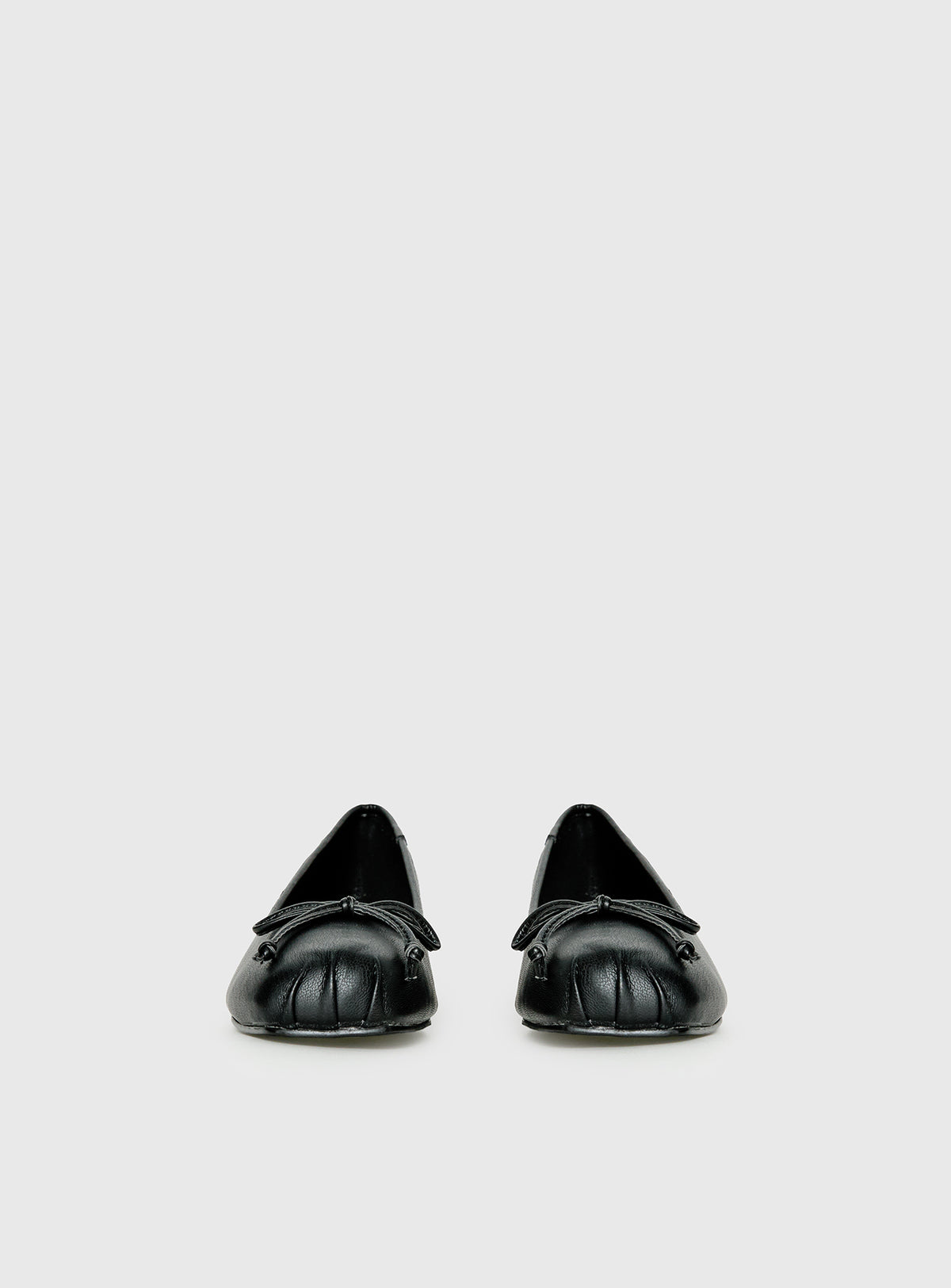 Therapy Sire Block Heel Ballerina Shoes Black