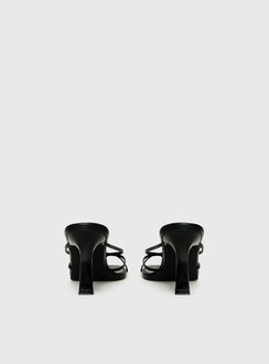 Evena Strappy Heels Black